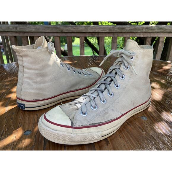 Size 60s Converse Chuck Taylor Hi top Sneaker Shoes All Star USA Vintage